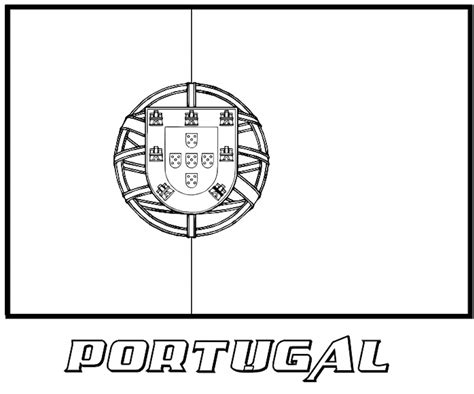 portugal flag coloring sheet